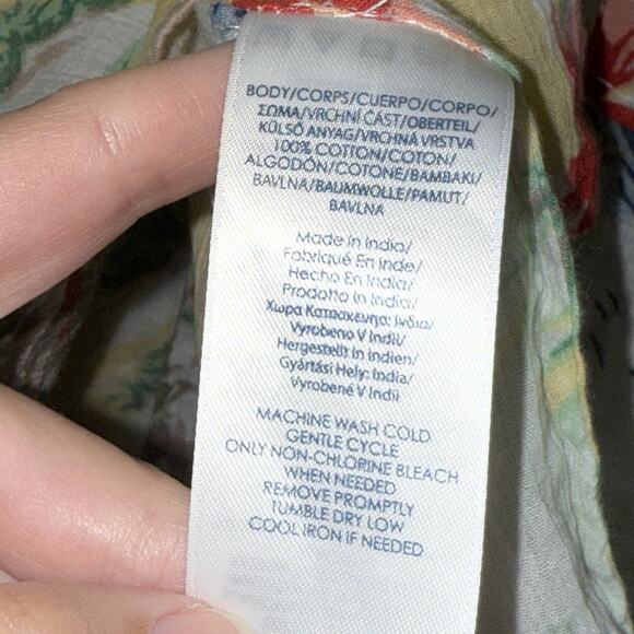 Chaps Women’s Tropical Gauze Off Shoulder Top Size 1X - Picture 5 of 5
